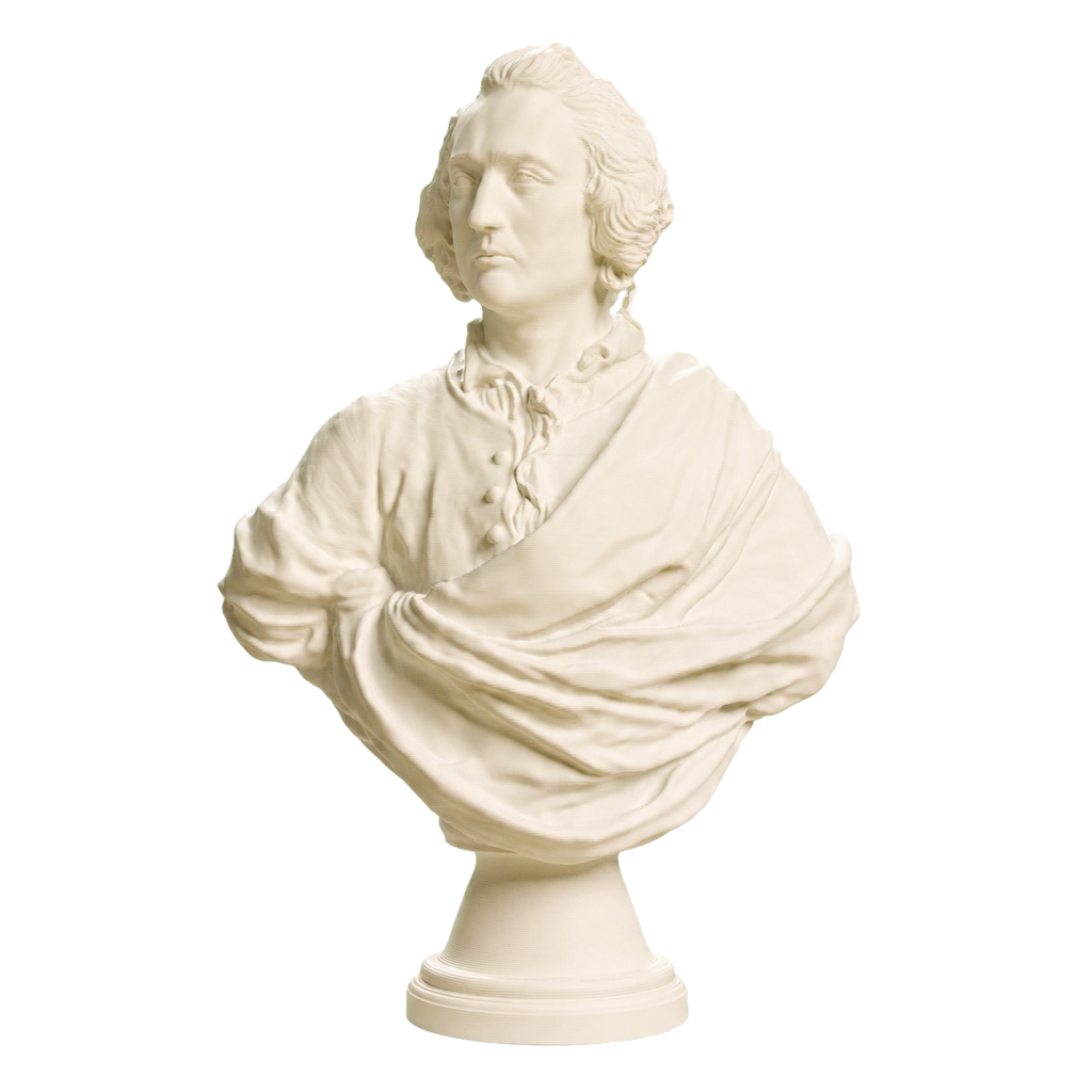 Bust of an Englishman Ivory White collectible bust