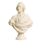 Bust of an Englishman Ivory White collectible bust