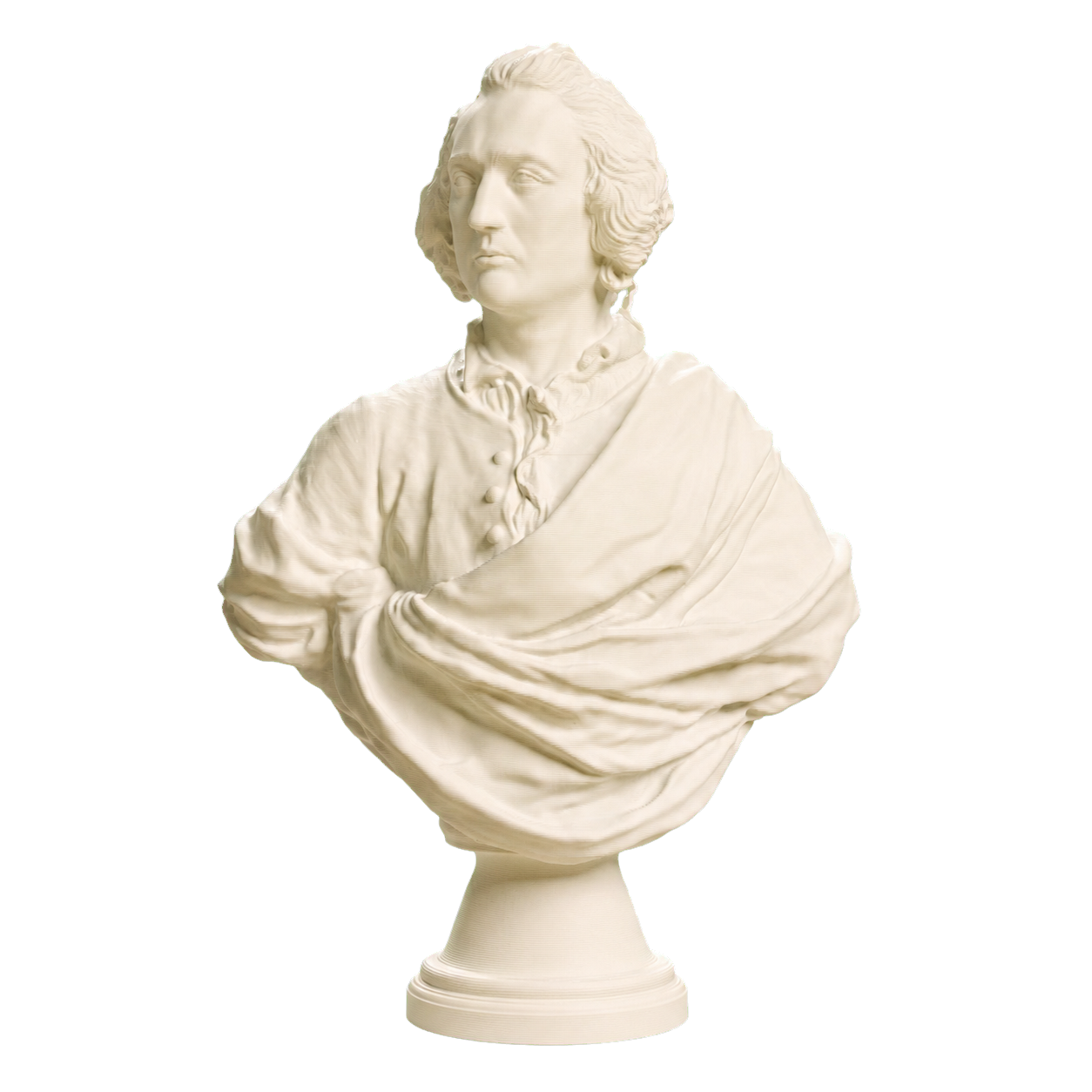 Bust of an Englishman Ivory White collectible bust