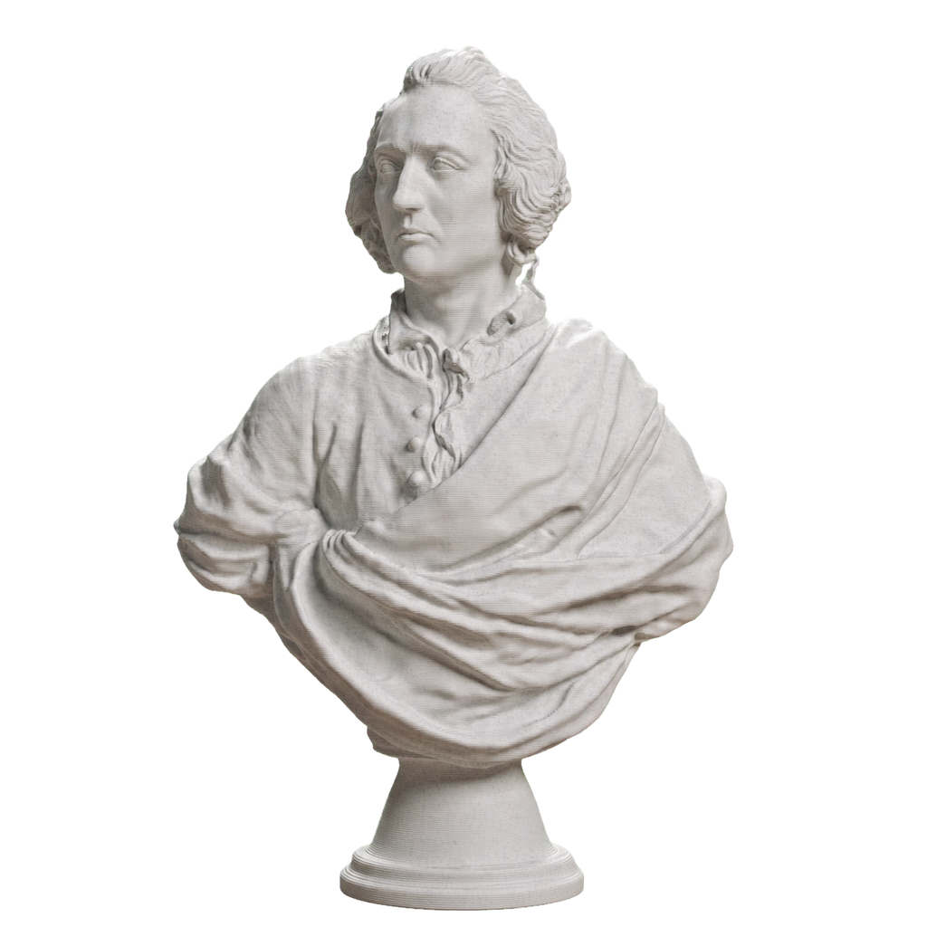 Bust of an Englishman Marble Stone collectible bust