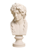 Head of Bacchus Ivory White collectible bust