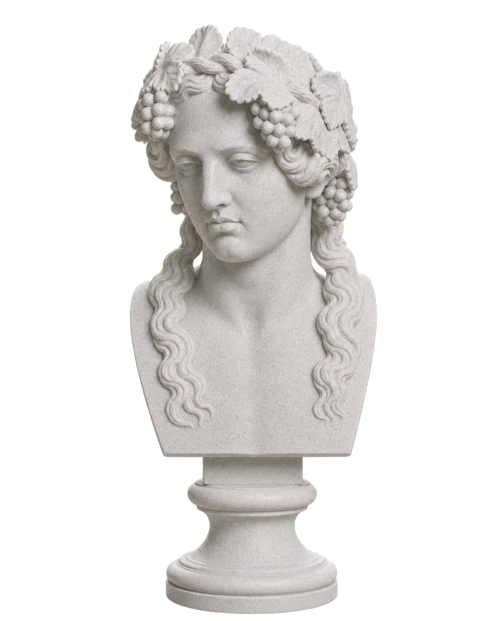 Head of Bacchus Marble Stone collectible bust