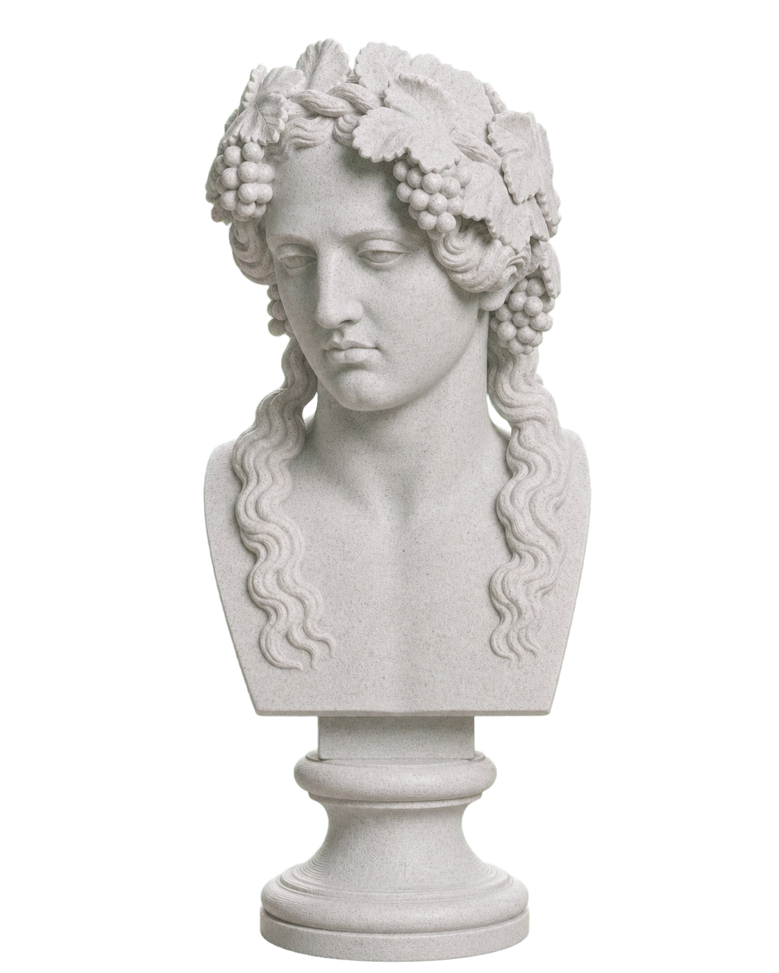 Head of Bacchus Marble Stone collectible bust