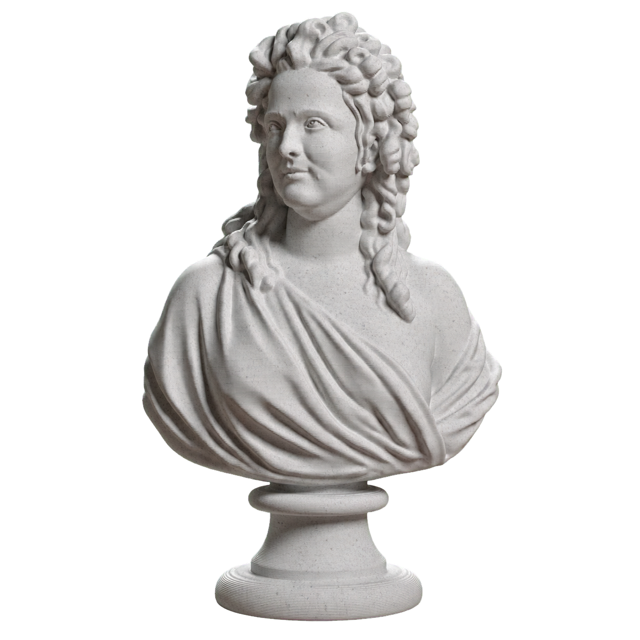 Madame de Wailly nee Adelaide-Flore Belleville (1765-1838) Marble Stone collectible bust