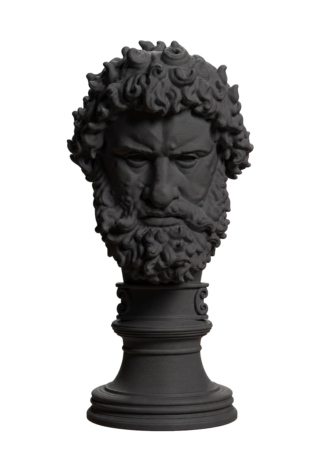 Olympian Boxer (?) Charcoal Black collectible bust