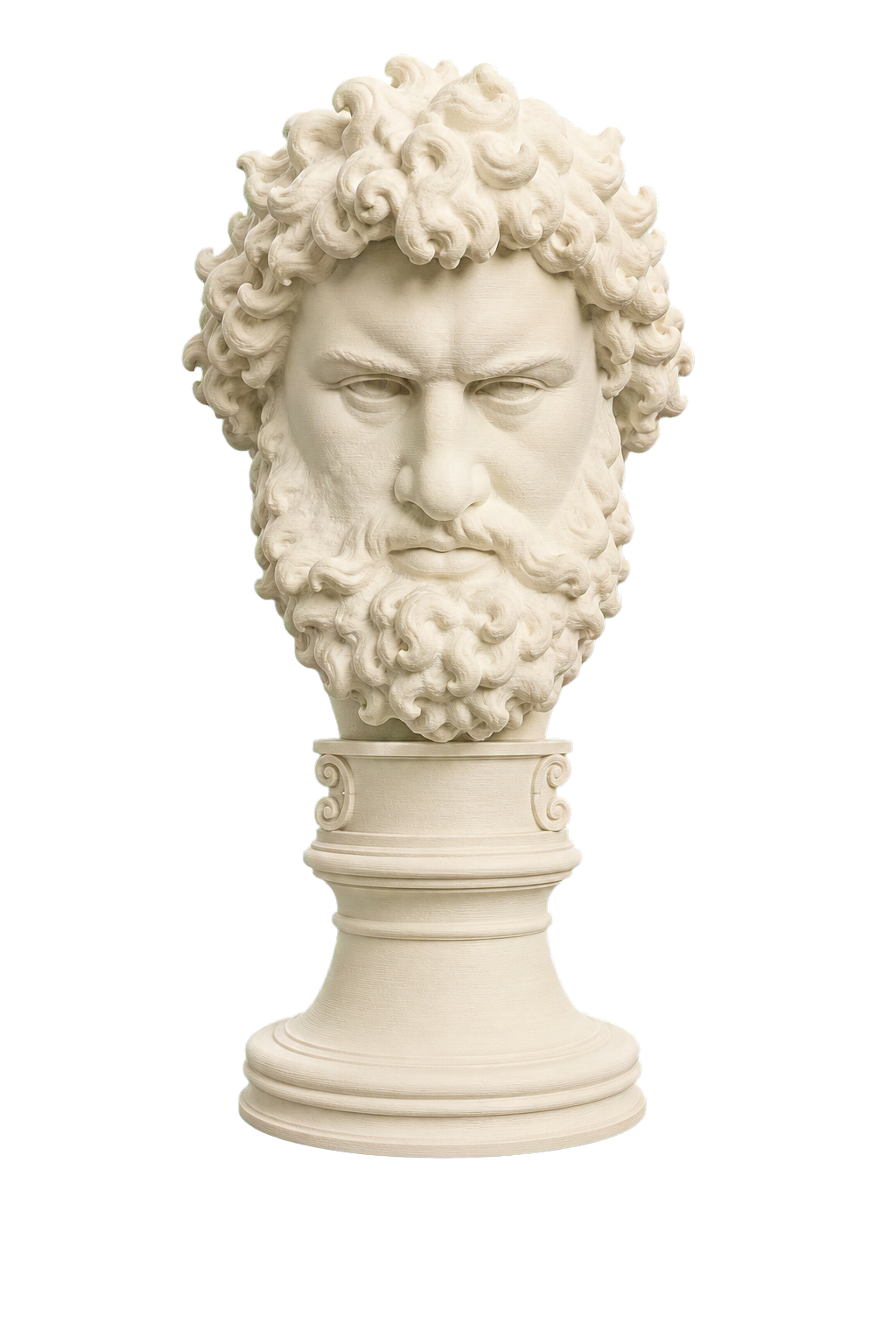 Olympian Boxer (?) Ivory White collectible bust