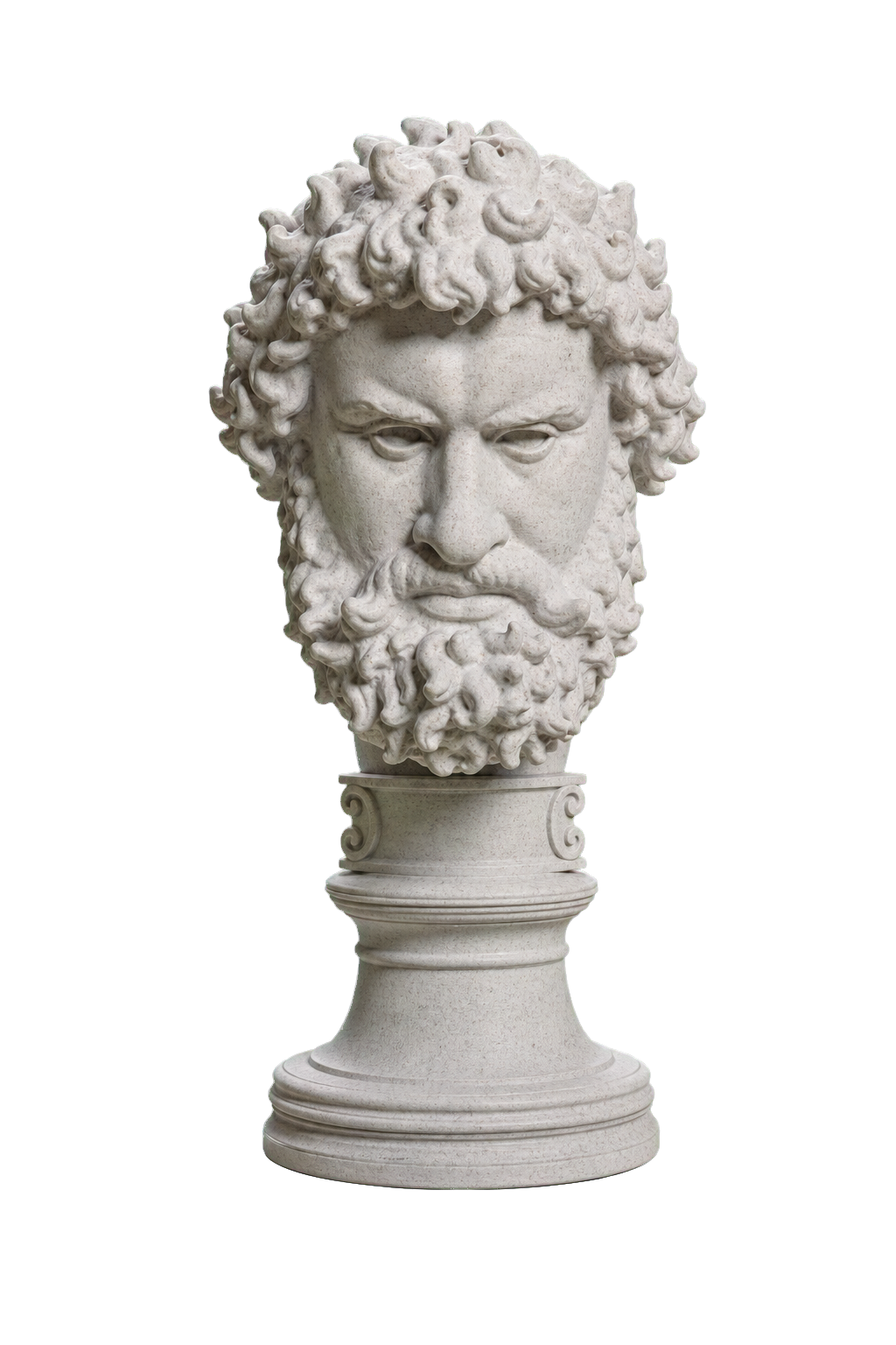 Olympian Boxer (?) Marble Stone collectible bust