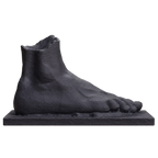 Right foot of an athlete (?) Charcoal Black collectible bust
