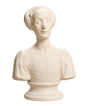 Portrait of Isotta di Rimini (?) Ivory White collectible bust