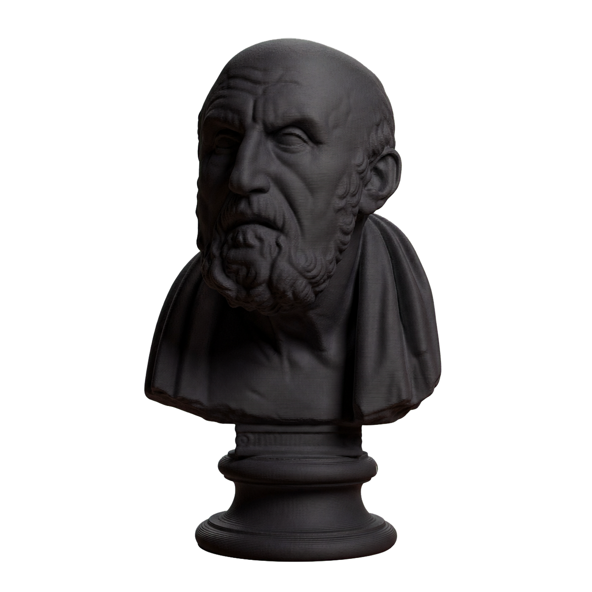 Portrait of Chrysippos Charcoal Black collectible bust