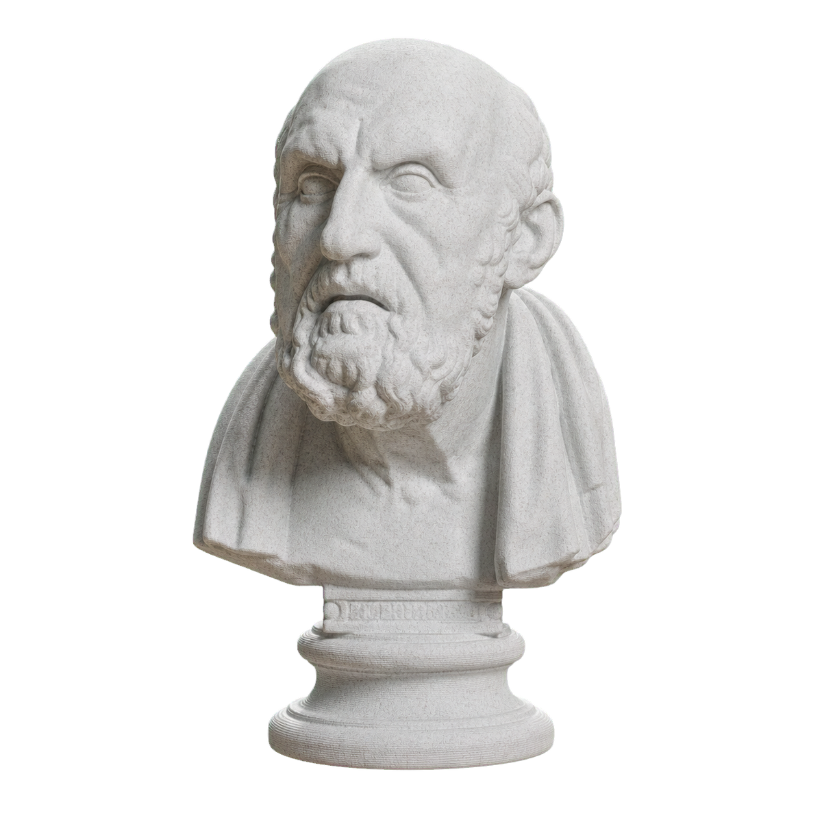 Portrait of Chrysippos Marble Stone collectible bust