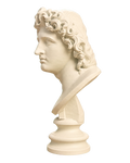 Ideal Portrait of Alexander the Great as Helios Ivory White collectible bust