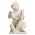 Cupid Playing the Lyre Ivory White collectible bust