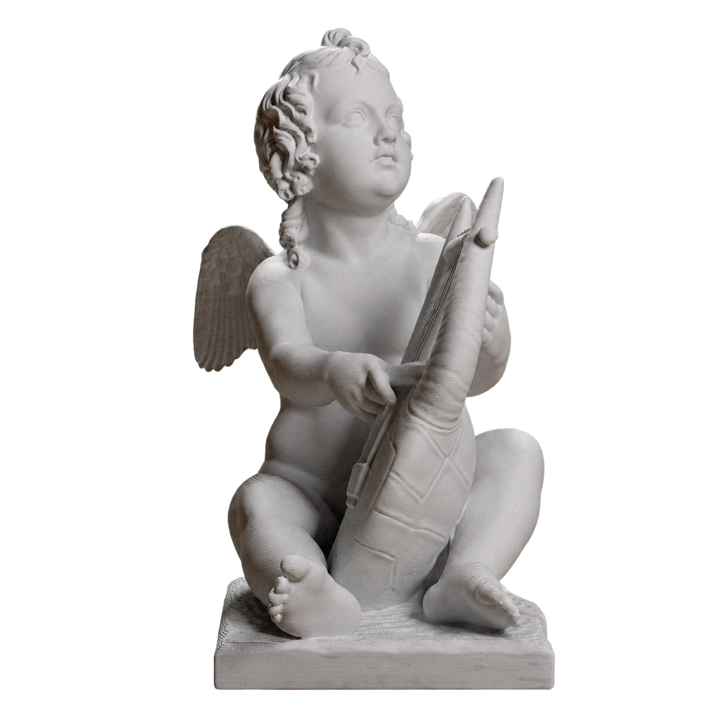 Cupid Playing the Lyre Marble Stone collectible bust