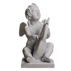 Cupid Playing the Lyre Marble Stone collectible bust