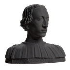 Portrait of Count Rinaldo della Luna Charcoal Black collectible bust