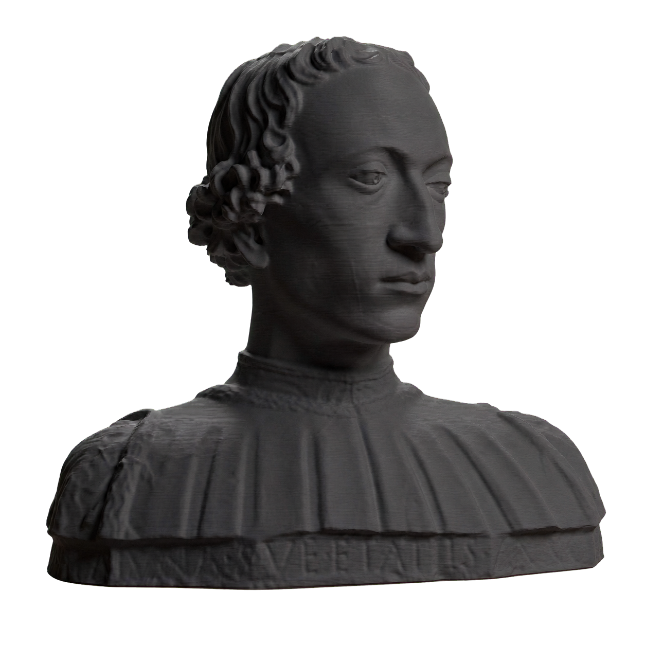 Portrait of Count Rinaldo della Luna Charcoal Black collectible bust