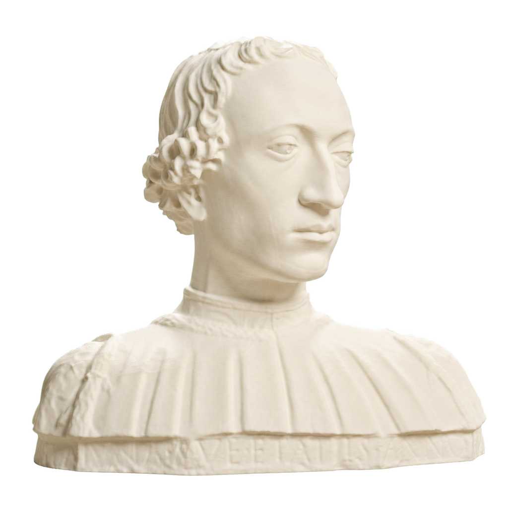 Portrait of Count Rinaldo della Luna Ivory White collectible bust