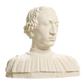 Portrait of Count Rinaldo della Luna Ivory White collectible bust