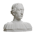 Portrait of Count Rinaldo della Luna Marble Stone collectible bust