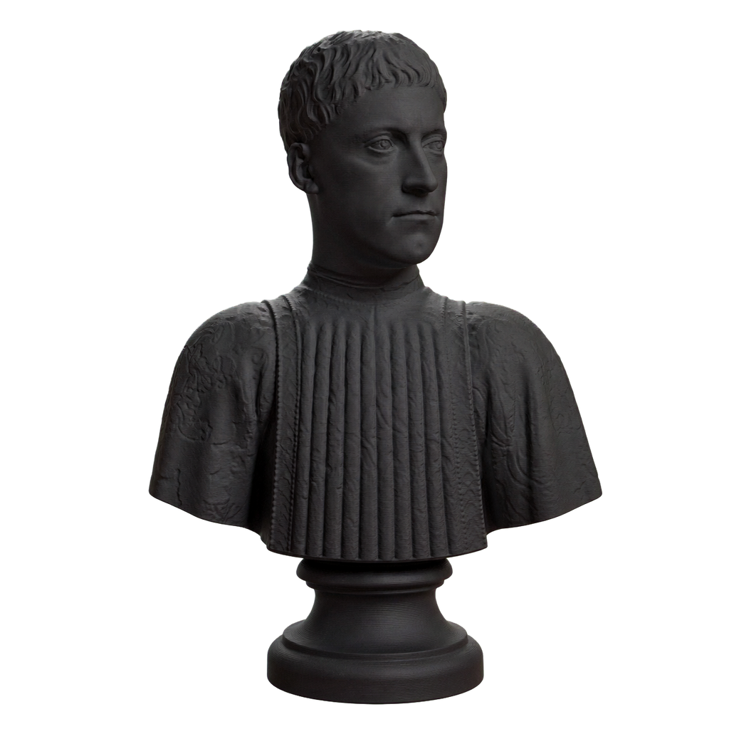 Portrait of Piero (I) de' Medici Charcoal Black collectible bust