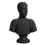 Portrait of Piero (I) de' Medici Charcoal Black collectible bust