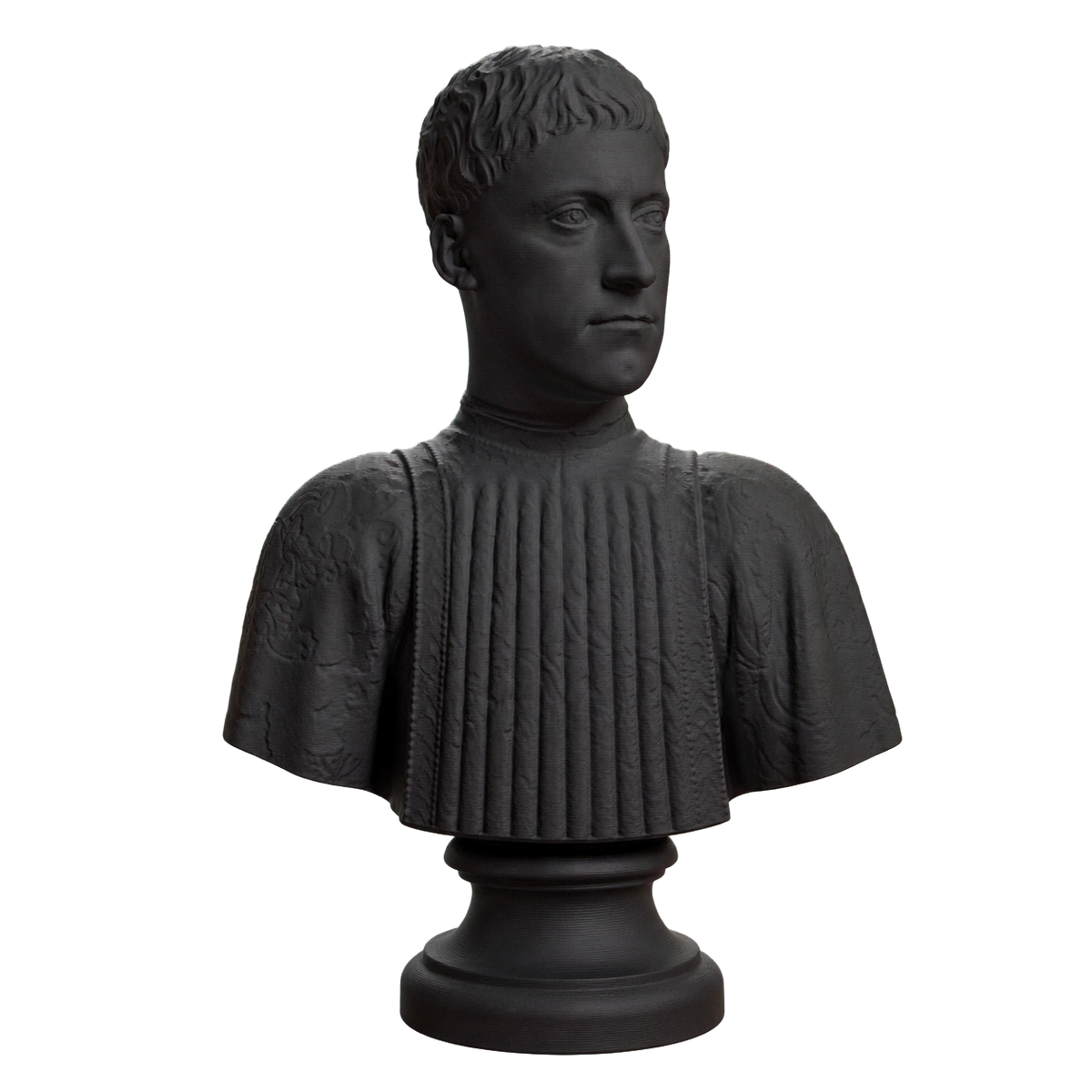 Portrait of Piero (I) de' Medici Charcoal Black collectible bust