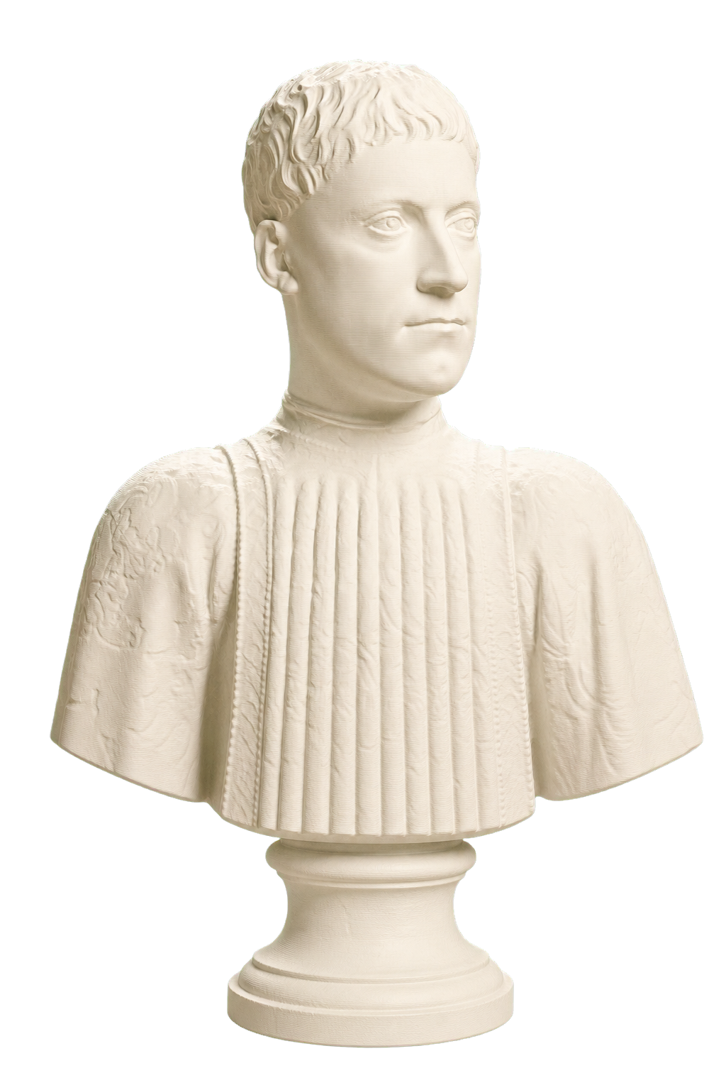 Portrait of Piero (I) de' Medici Ivory White collectible bust