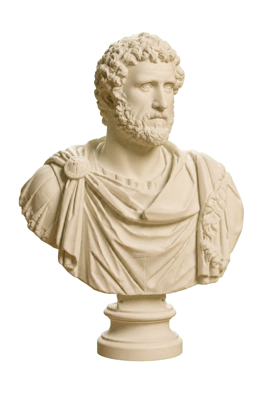 Antoninus Pius Ivory White collectible bust
