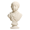 Boy with field army cap Ivory White collectible bust