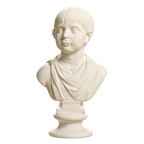 Boy with field army cap Ivory White collectible bust