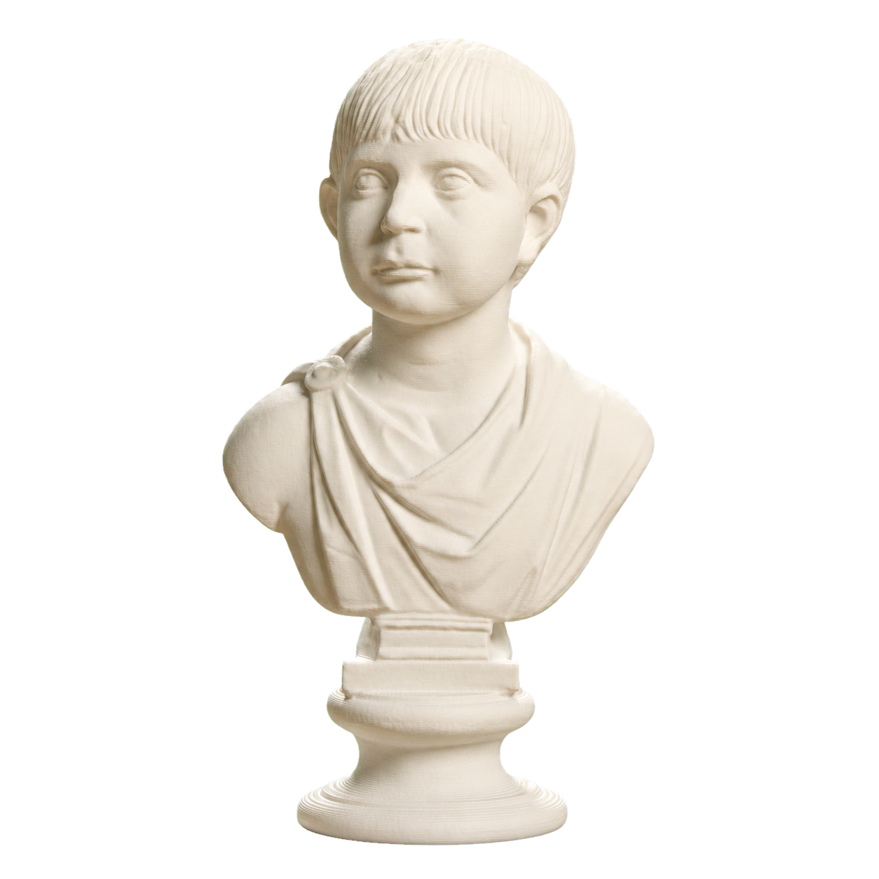 Boy with field army cap Ivory White collectible bust