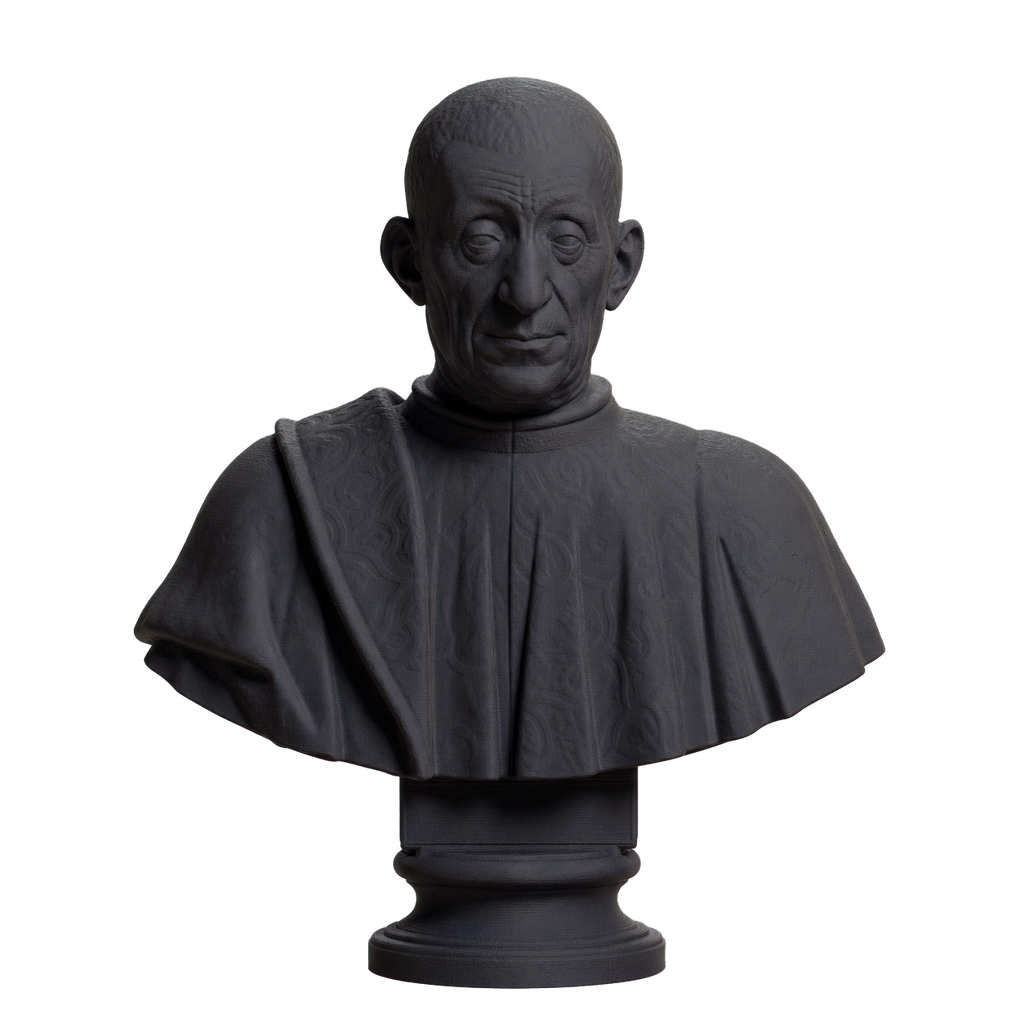 Portrait of Pietro Mellini Charcoal Black collectible bust