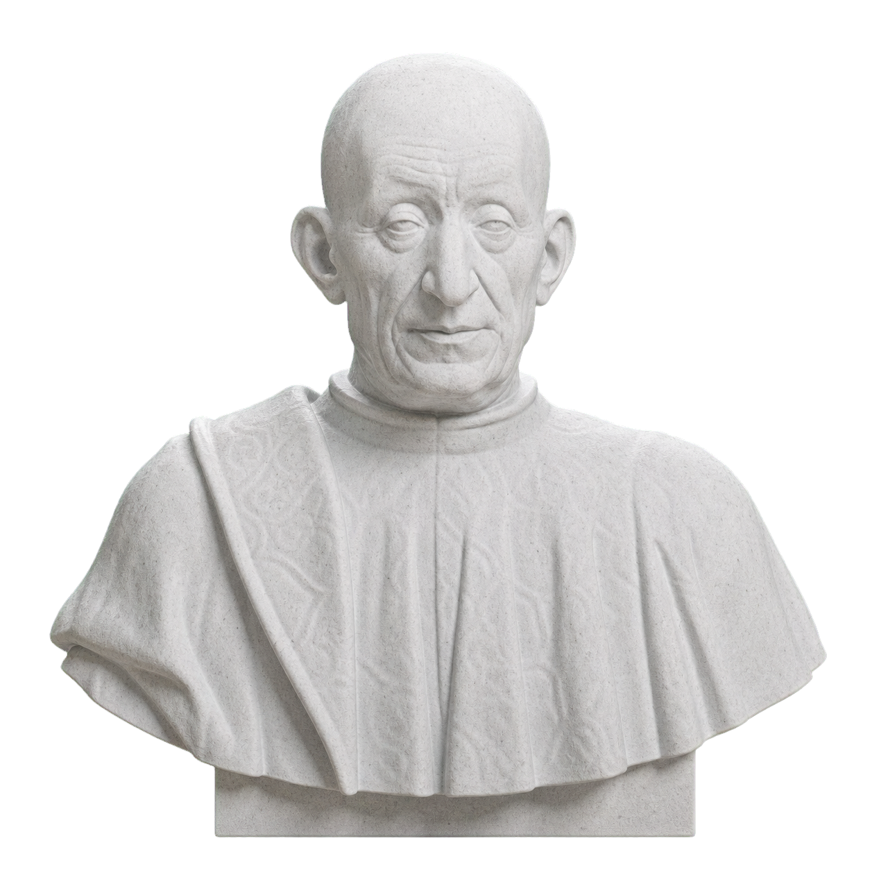 Portrait of Pietro Mellini Marble Stone collectible bust