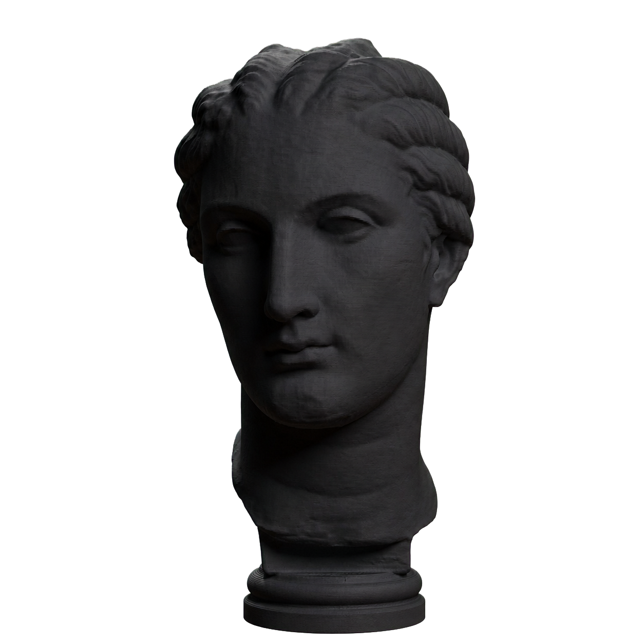Young Woman Korinna Charcoal Black collectible bust