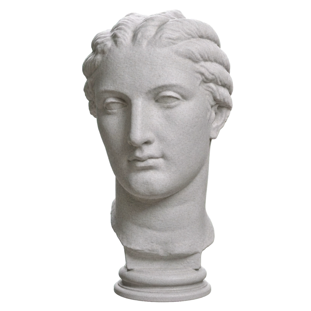 Young Woman Korinna Marble Stone collectible bust