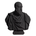 Portrait of Ottaviano Grimani Charcoal Black collectible bust