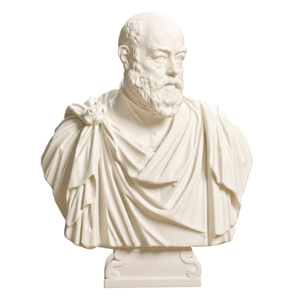 Portrait of Ottaviano Grimani Ivory White collectible bust