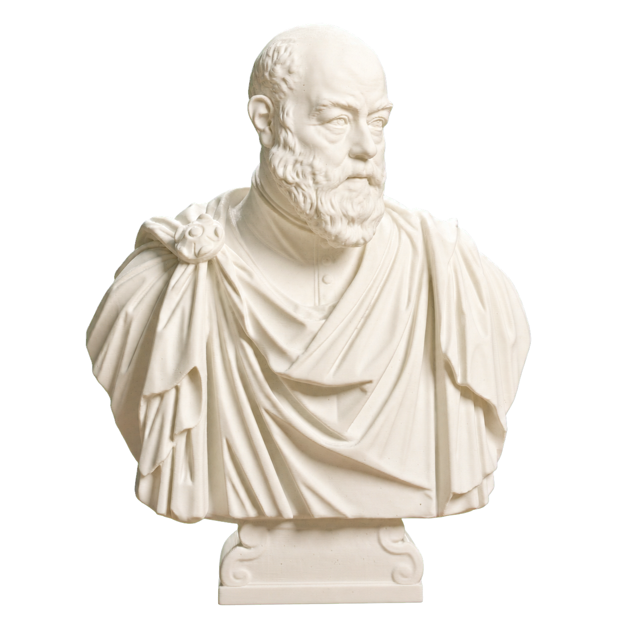 Portrait of Ottaviano Grimani Ivory White collectible bust