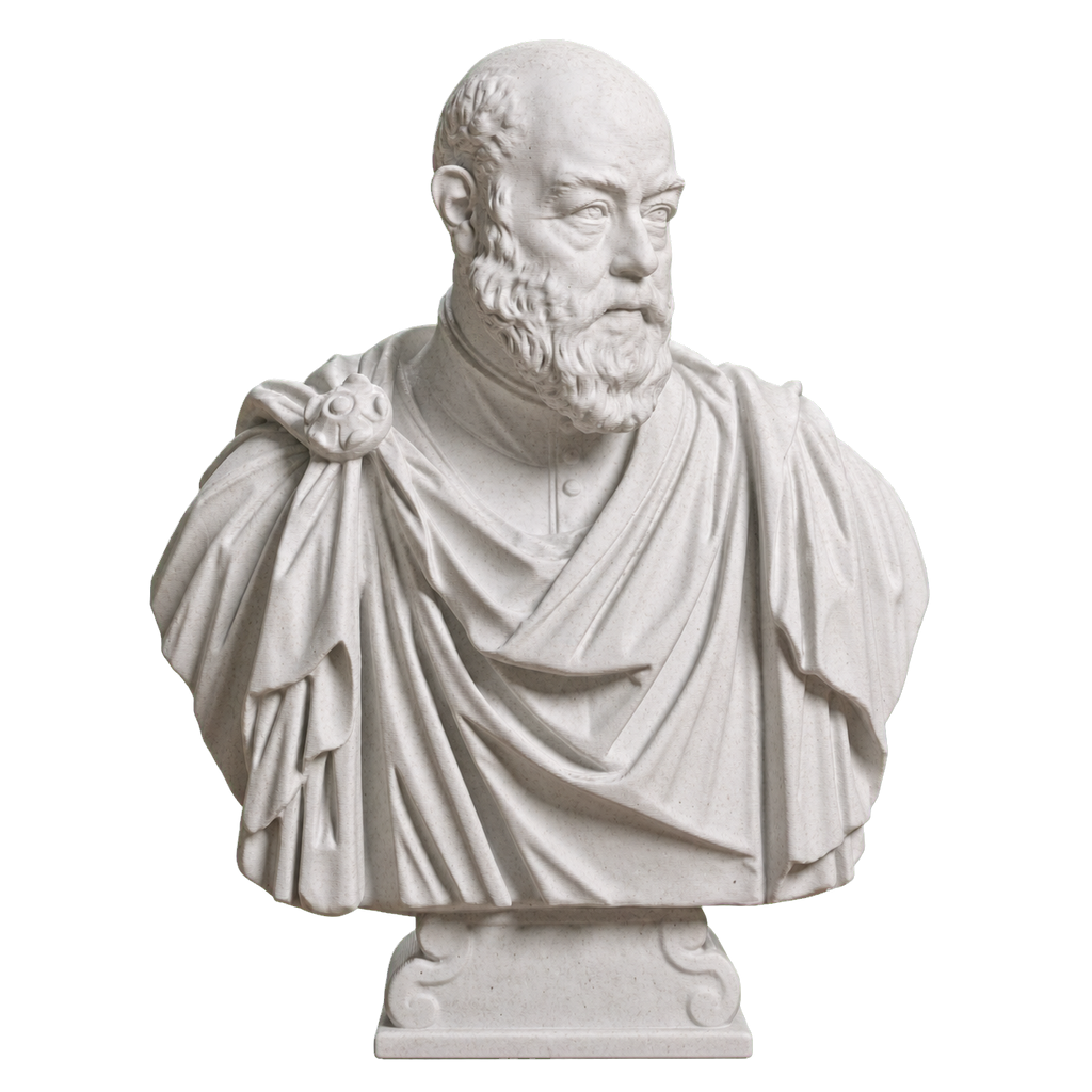 Portrait of Ottaviano Grimani Marble Stone collectible bust