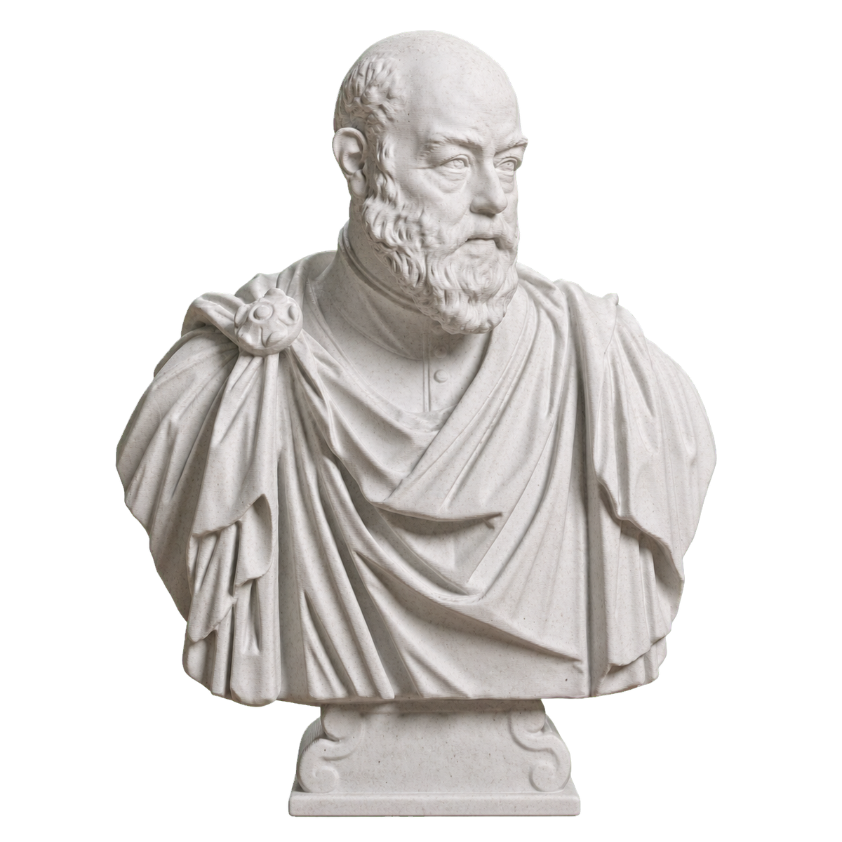 Portrait of Ottaviano Grimani Marble Stone collectible bust