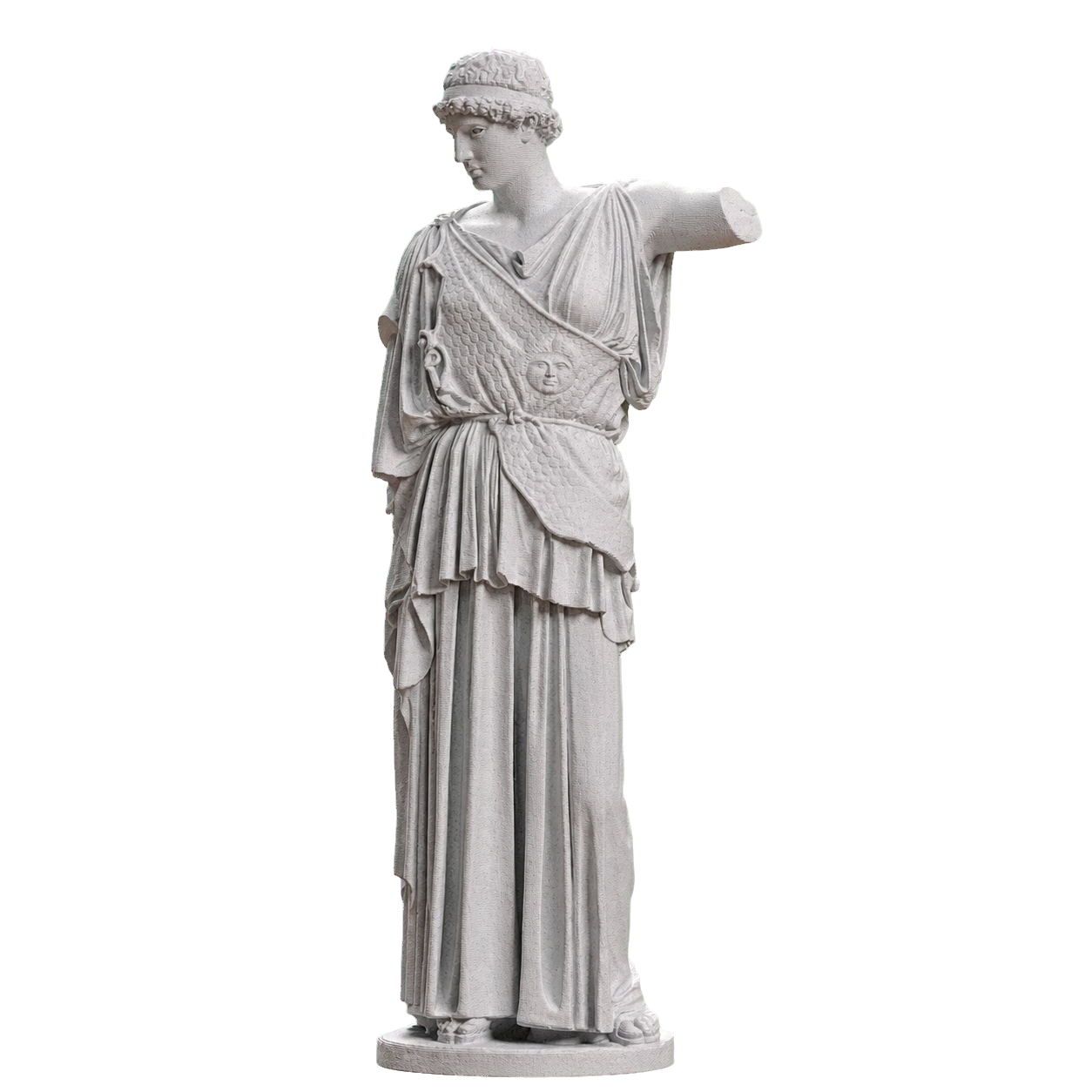 Lemnian Athena Marble Stone collectible bust