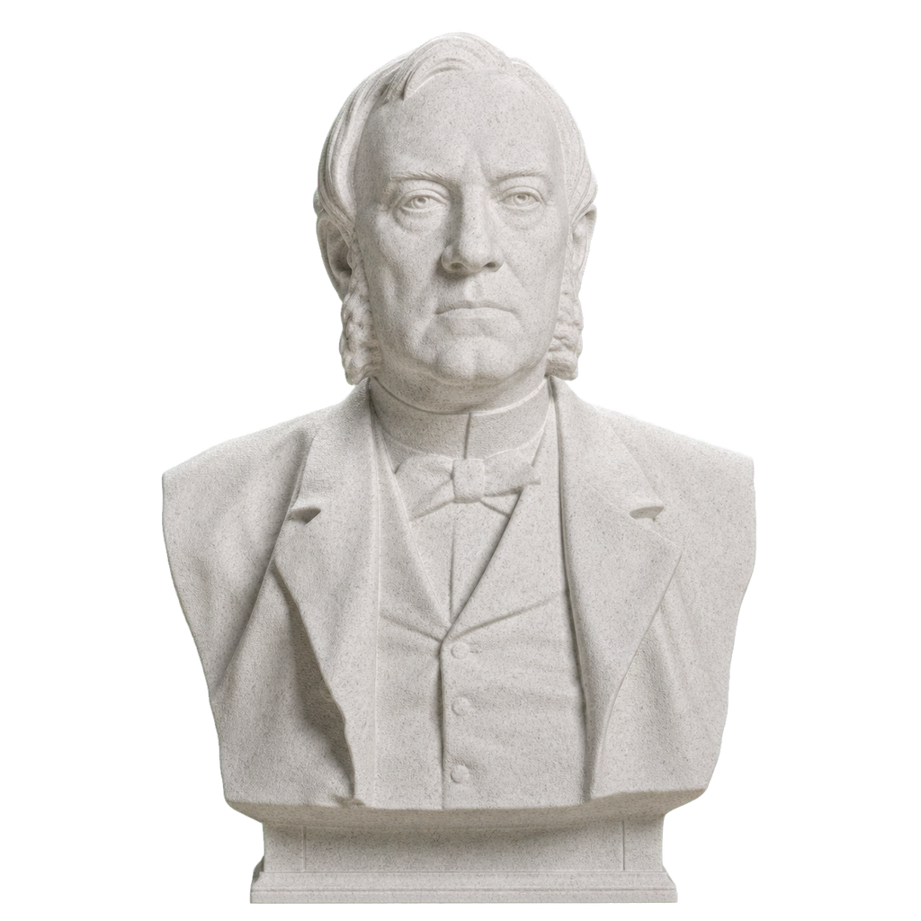 Louis Gerard de Geer Marble Stone collectible bust