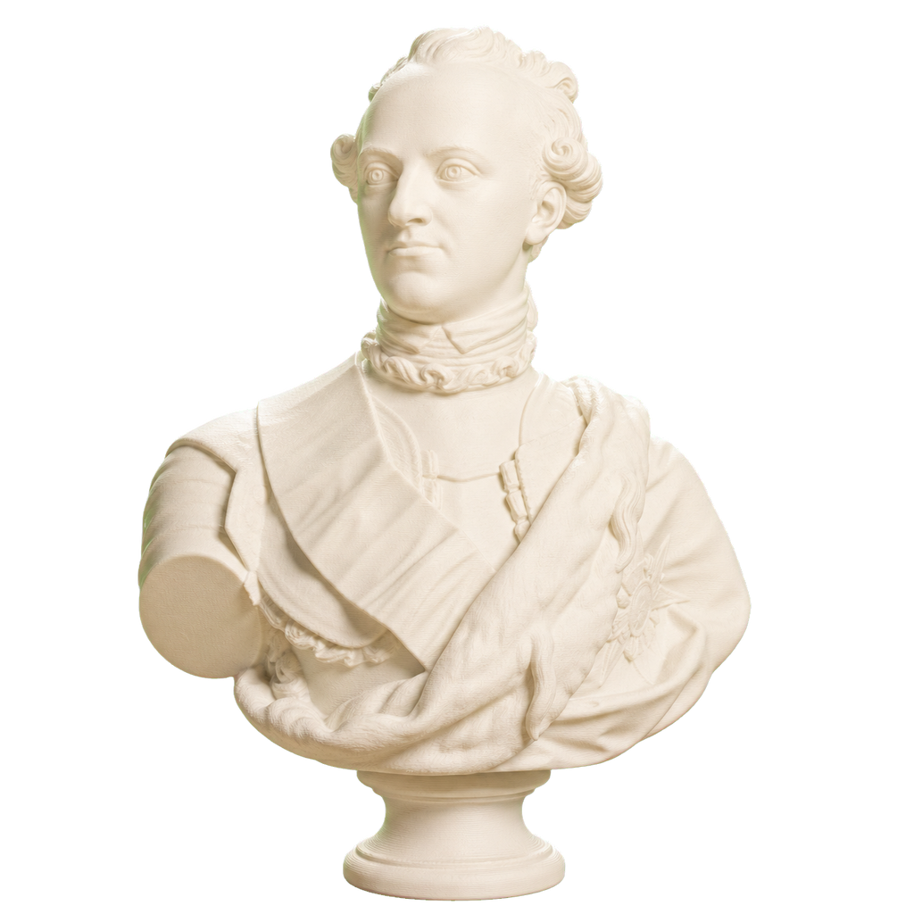 Carl XIII King of Sweden Ivory White collectible bust