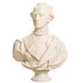 Carl XIII King of Sweden Ivory White collectible bust
