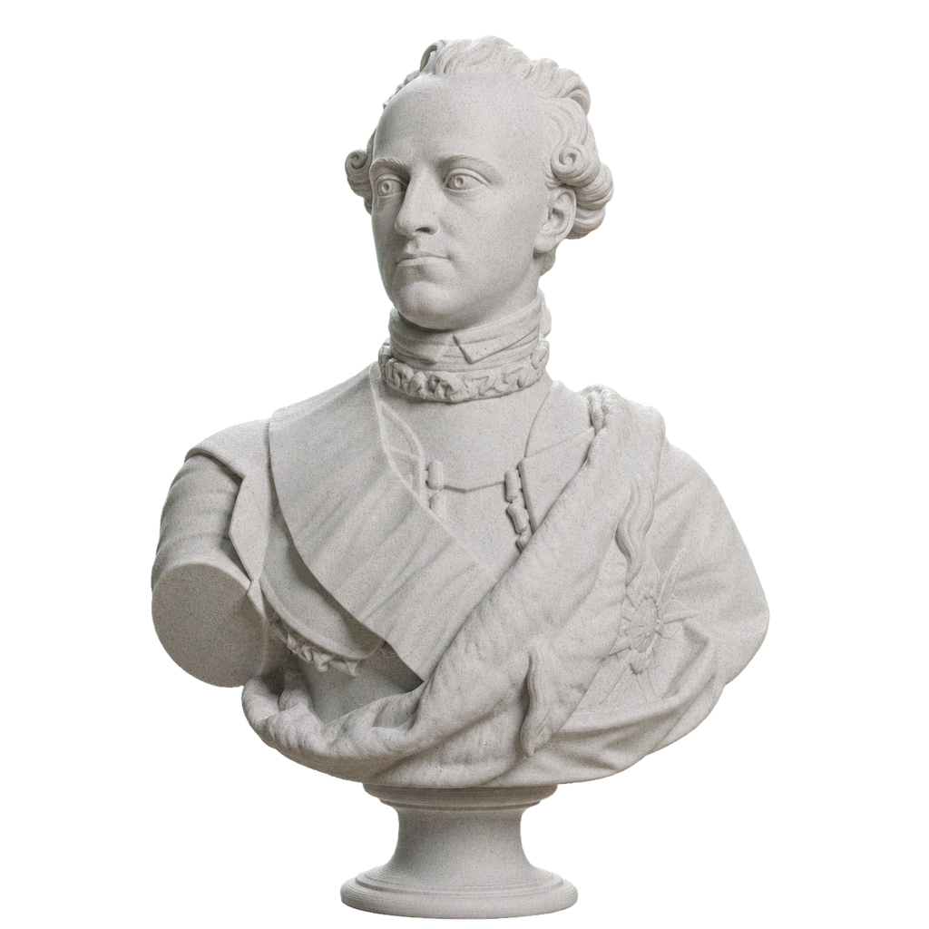 Carl XIII King of Sweden Marble Stone collectible bust