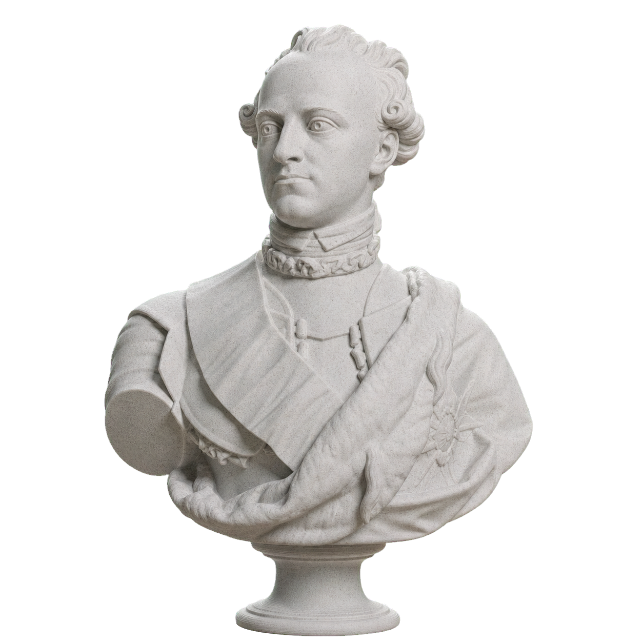 Carl XIII King of Sweden Marble Stone collectible bust