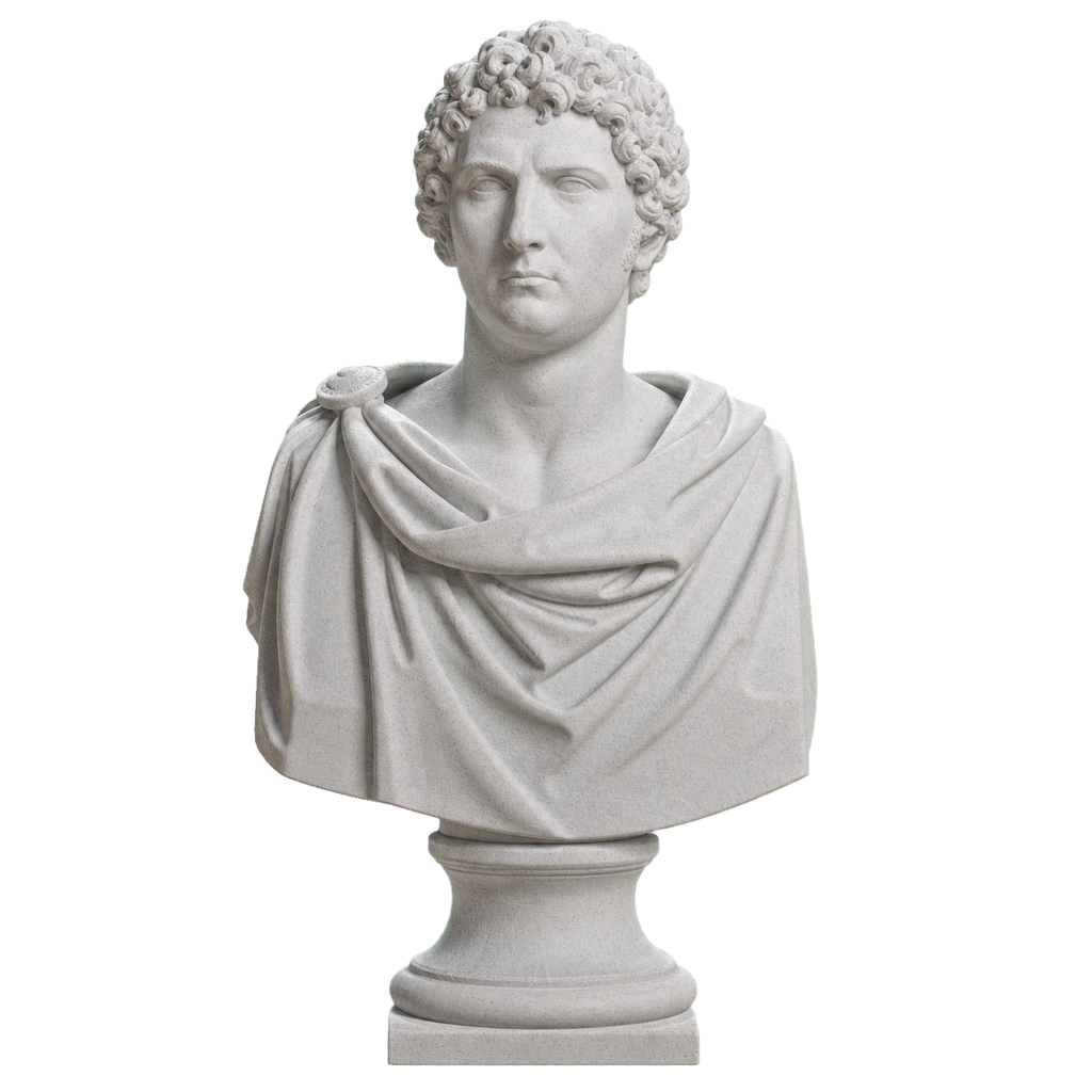 Carl XIV Johan Marble Stone collectible bust