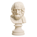 Portrait of Euripedes Farnese type Ivory White collectible bust