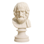 Portrait of Euripedes Farnese type Ivory White collectible bust